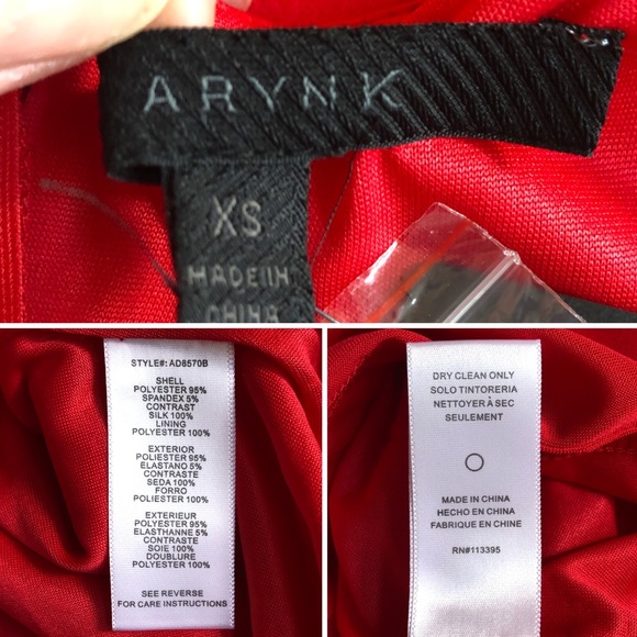 NWT Aryn K cutout red dress - size XS - Picture 15 of 16